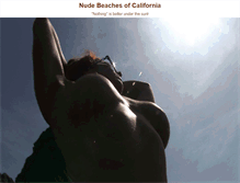 Tablet Screenshot of nudebeachesofcalifornia.com